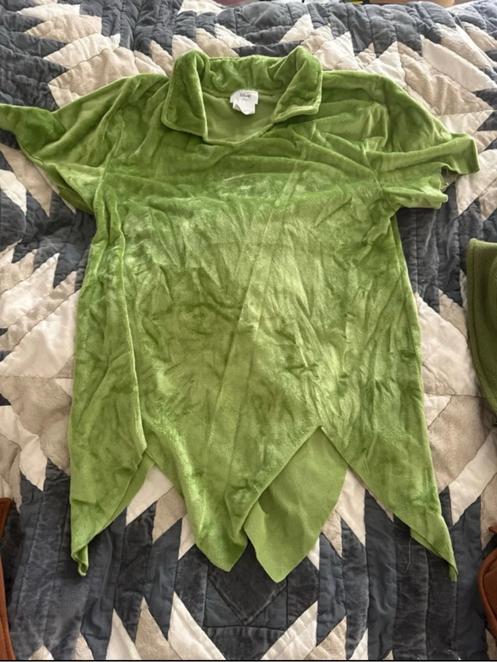 Disney Green Peter Pan Costume Shirt and Brown Pants